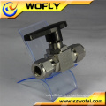 made in china oil and gas ss 316 double union 1/4 ball valve